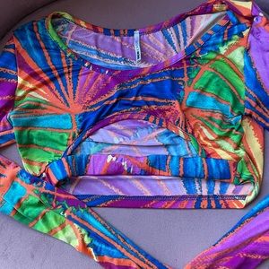 Fashion nova colorful crop top